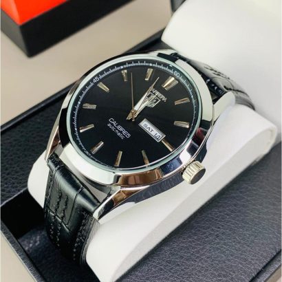 TAG Heuer Caliber Gents Collection - Leather Strap & Brass Case | Day & Date Display