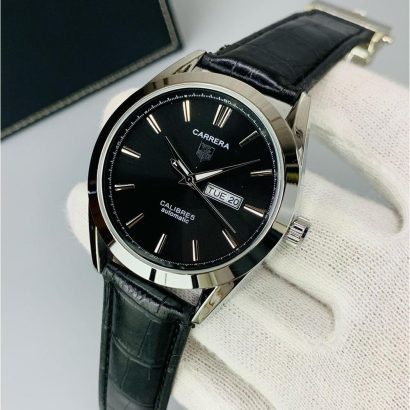 TAG Heuer Caliber Gents Collection - Leather Strap & Brass Case | Day & Date Display