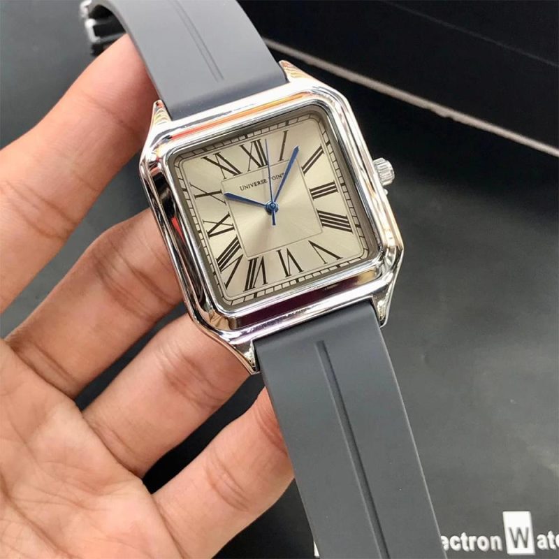 Universal Point Model 1 Unisex Watch - Cartier Shape | Rubber Strap with New Magnetic Lock