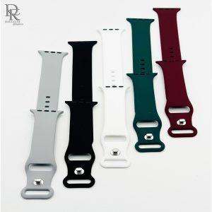 Silicon Strap with Button Lock for Smart Watches