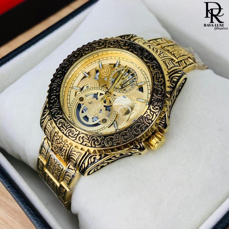 ROLEX Chain Watch - Engraving Model with Heavy Chain