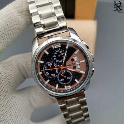 SKMEI Original Watch – Stainless Steel with Functional Dials