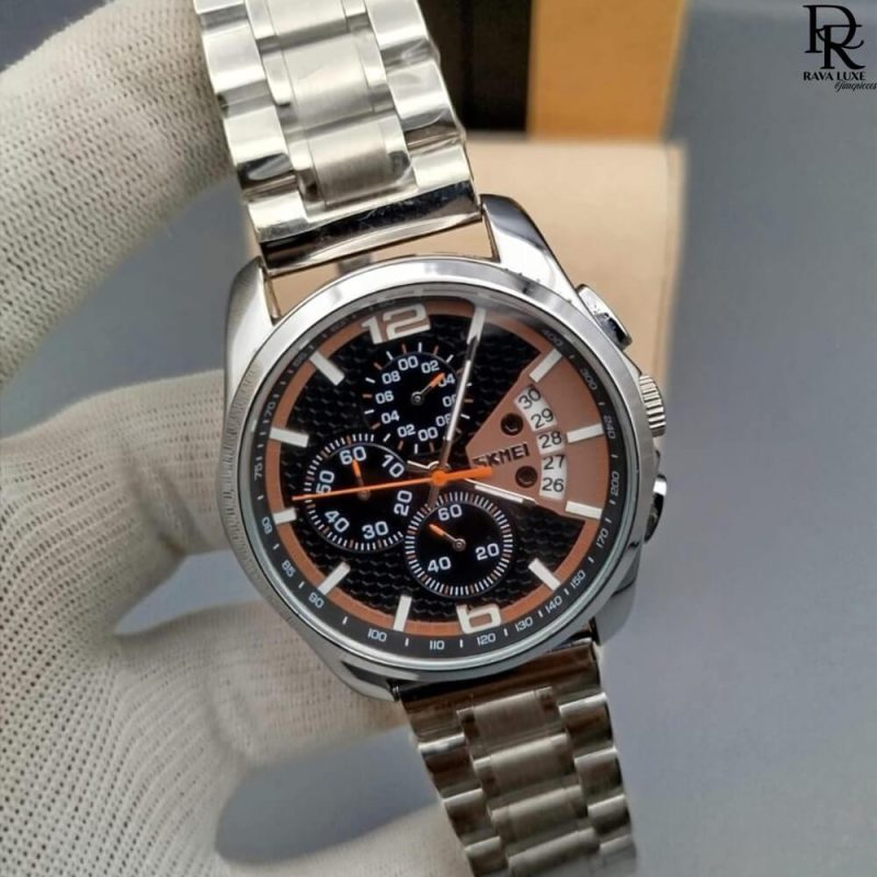 SKMEI Original Watch – Stainless Steel with Functional Dials