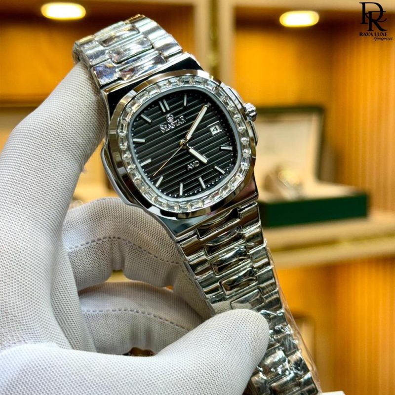 SEASTAR (Original) – Slim Case Watch with Stone Bezel