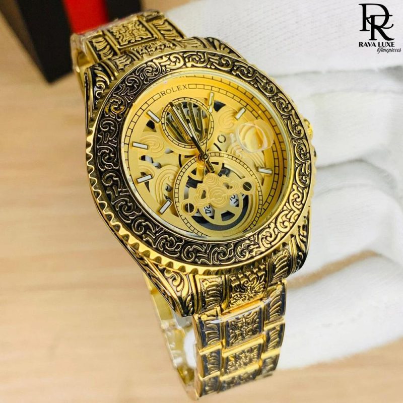 ROLEX Chain Watch - Engraving Model with Heavy Chain