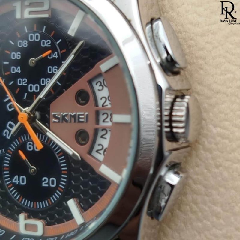 SKMEI Original Watch – Stainless Steel with Functional Dials