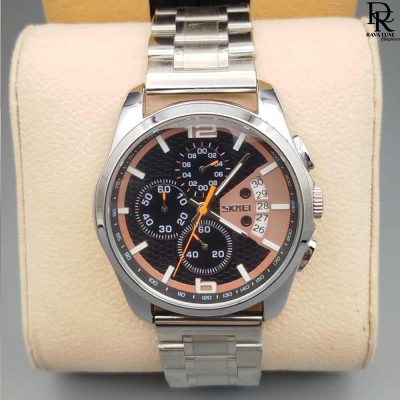 SKMEI Original Watch – Stainless Steel with Functional Dials