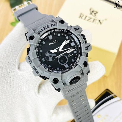 Rizen Sports Watch – Analog & Digital Display | Stopwatch | 3ATM Water-Resistant | 6 Months Warranty