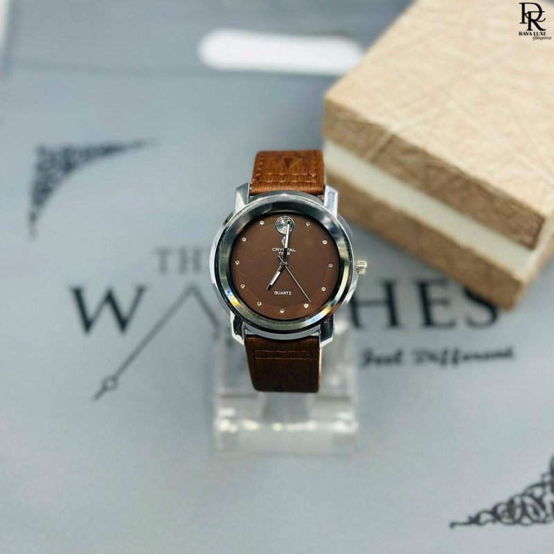 Crystal Time Gents Watch | Movado Style Dial | Premium Look
