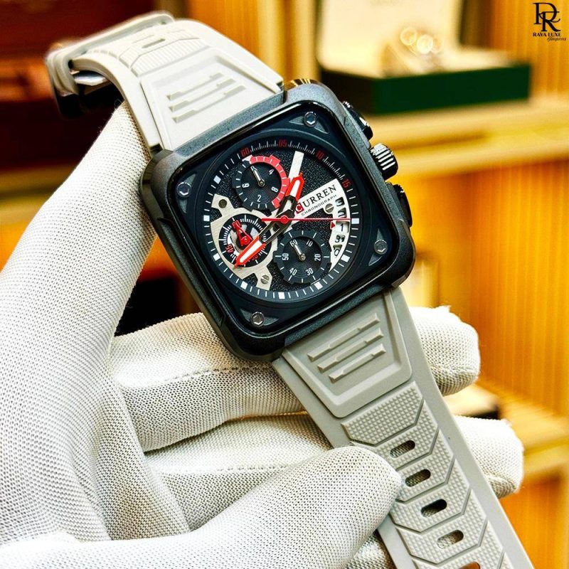 CURREN (Original) | New Model | Chronograph | Rubber Strap