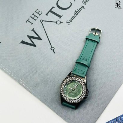 Crystal Time Ladies Watch | Stone Case | Elegant & Stylish