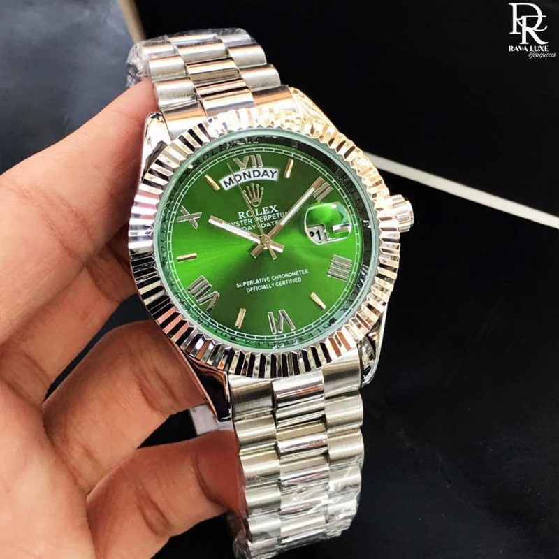 ROLEX Roman Model | Men's Watch | Stainless Steel | Day & Date Working