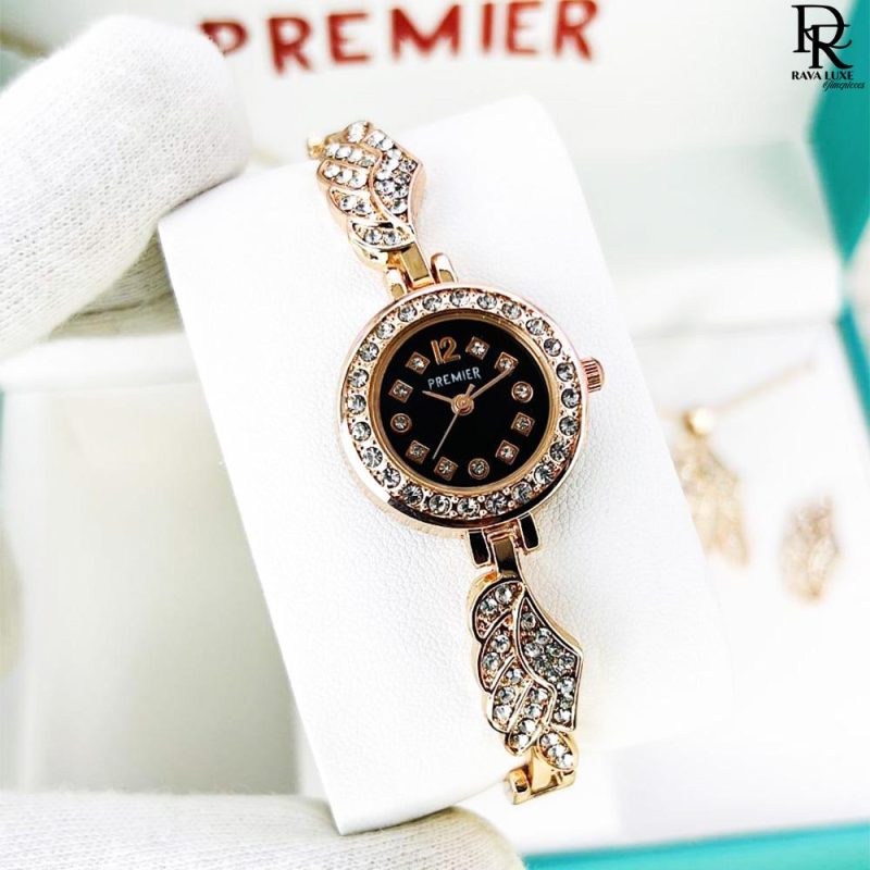 Premier Jewelry Set – Watch + Bracelet + Ring + Locket (With Box)
