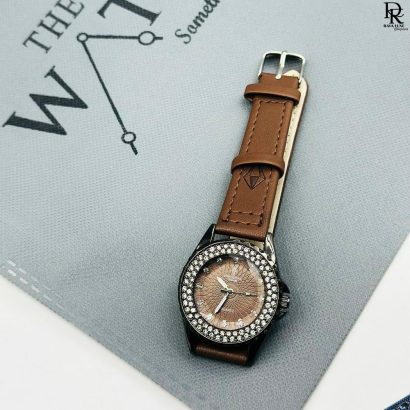 Crystal Time Ladies Watch | Stone Case | Elegant & Stylish