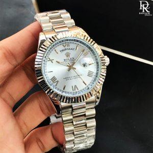 ROLEX Roman Model | Men's Watch | Stainless Steel | Day & Date Working
