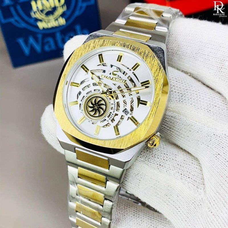 CHAXIGO 6829 Men's Watch | Water Resistant | Date Just | Inner Dial Working