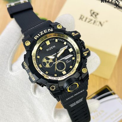 Rizen Sports Watch – Analog & Digital Display | Stopwatch | 3ATM Water-Resistant | 6 Months Warranty