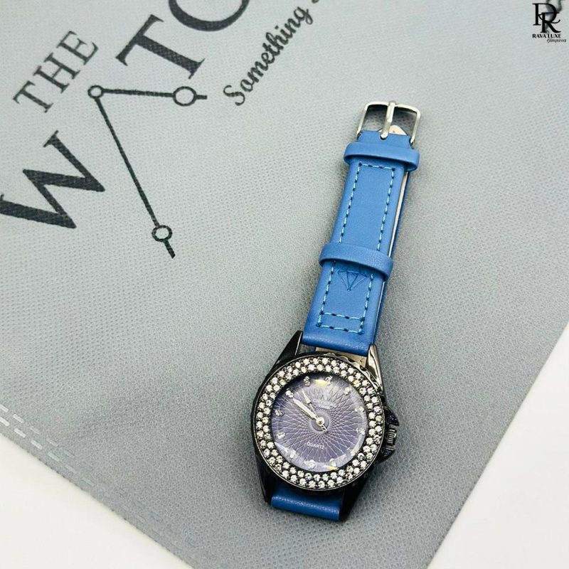 Crystal Time Ladies Watch | Stone Case | Elegant & Stylish