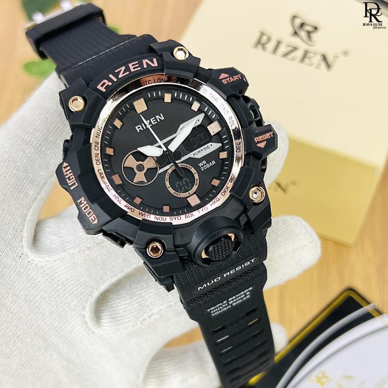 Rizen Sports Watch – Analog & Digital Display | Stopwatch | 3ATM Water-Resistant | 6 Months Warranty