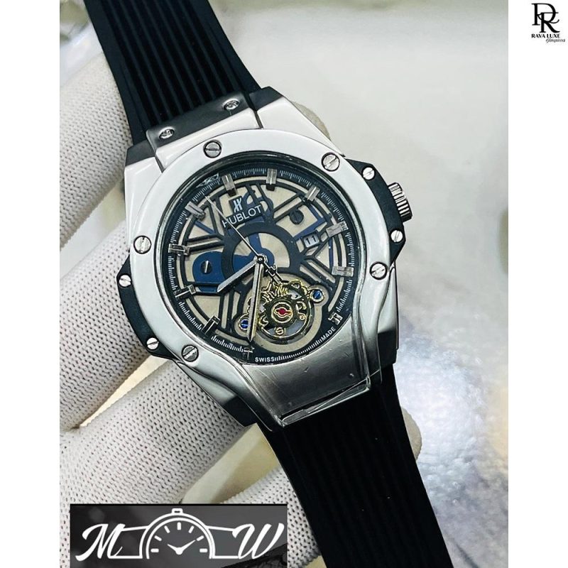 HUBLOT New Skeleton Watch | Rubber Strap | Master Lock | Date Working