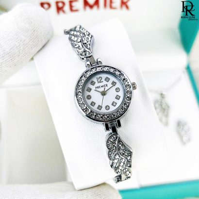 Premier Jewelry Set – Watch + Bracelet + Ring + Locket (With Box)