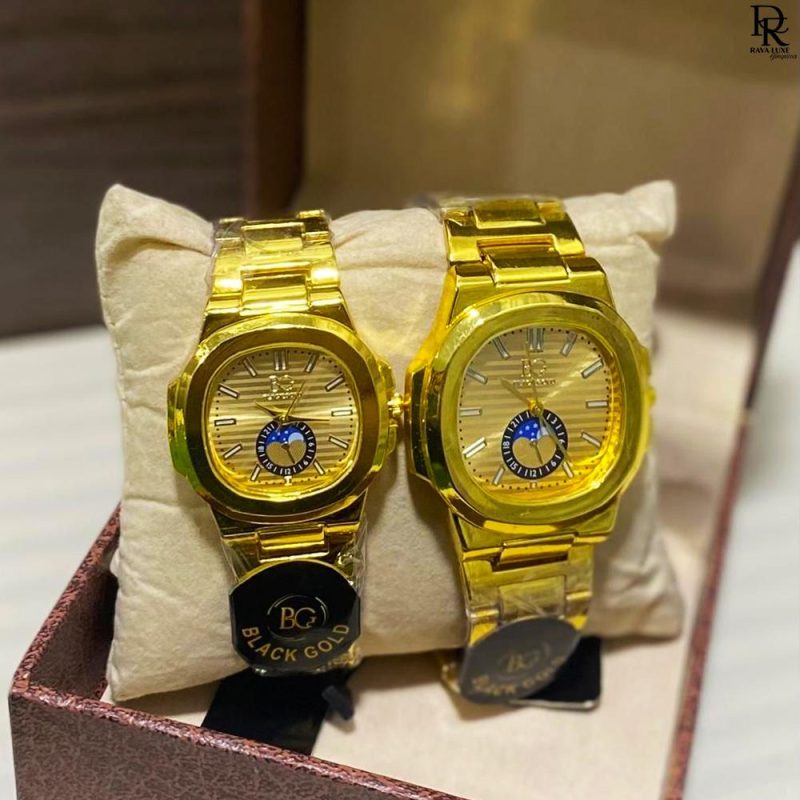 BLACK GOLD | Patek Philippe-Inspired Pair Watch | New Attractive Colours