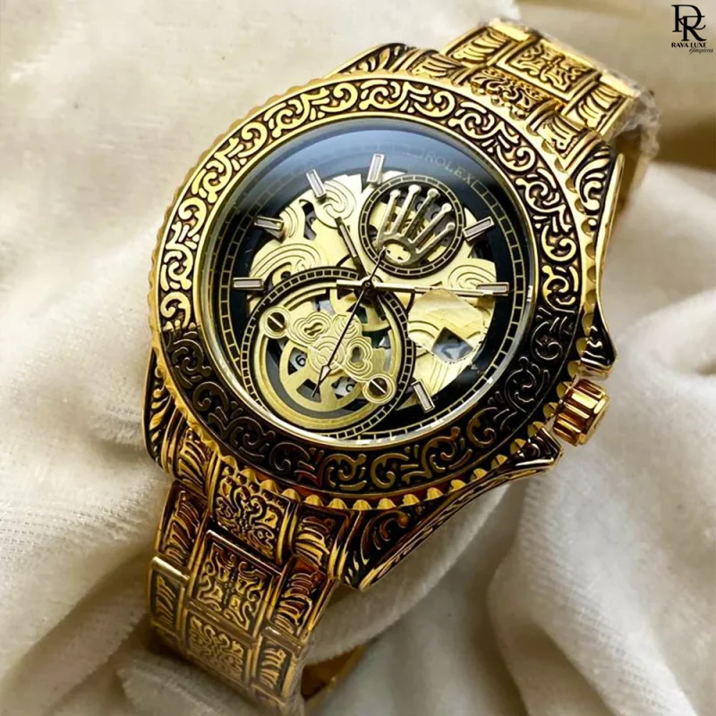 Rolex Men’s Watch – Engraved Design & Premium Finish
