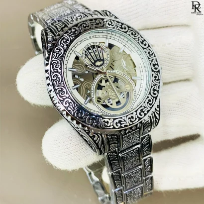 Rolex Men’s Watch – Engraved Design & Premium Finish