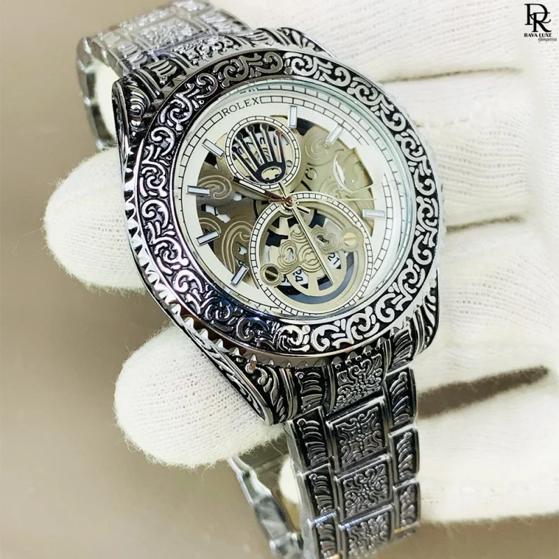 Rolex Men’s Watch – Engraved Design & Premium Finish