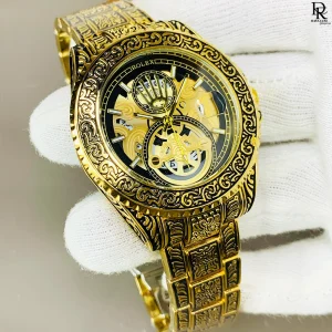 Rolex Men’s Watch – Engraved Design & Premium Finish