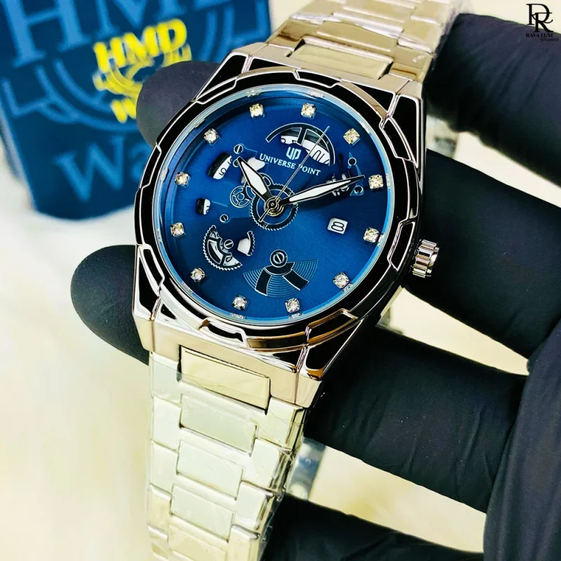 Universe Point Men’s Skeleton Watch – Elegant & Stylish