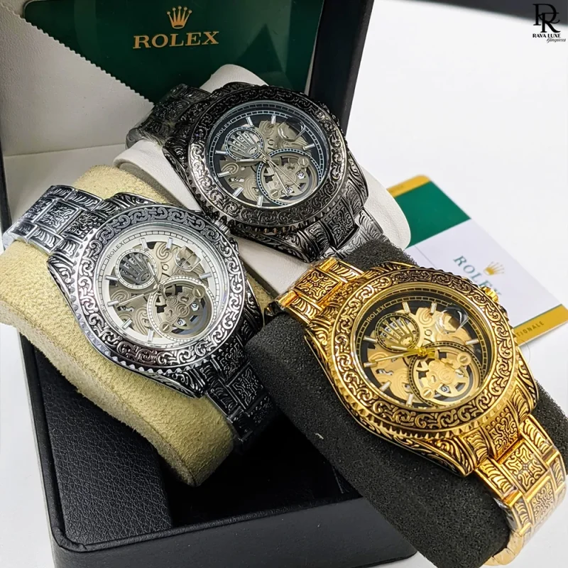 Rolex Men’s Watch – Engraved Design & Premium Finish