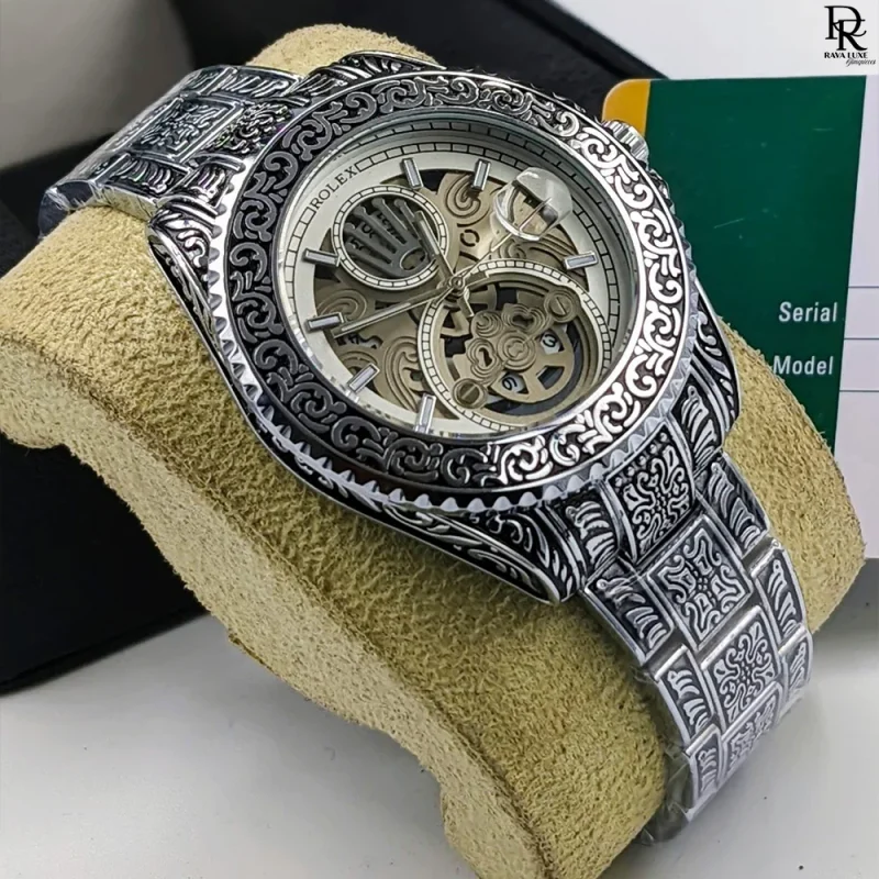 Rolex Men’s Watch – Engraved Design & Premium Finish