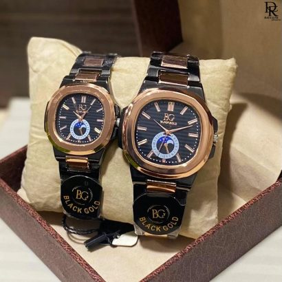 BLACK GOLD | Patek Philippe-Inspired Pair Watch | New Attractive Colours
