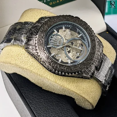 Rolex Men’s Watch – Engraved Design & Premium Finish