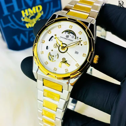Universe Point Men’s Skeleton Watch – Elegant & Stylish