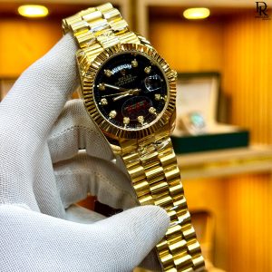 ROLEX (Second Copy) – Quartz Movement with Date/Day Function & Taj Lock