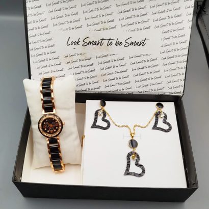 Women’s Watch + Locket Gift Set – Brands Collection