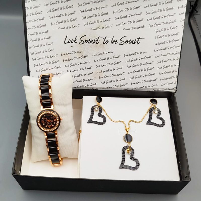 Women’s Watch + Locket Gift Set – Brands Collection