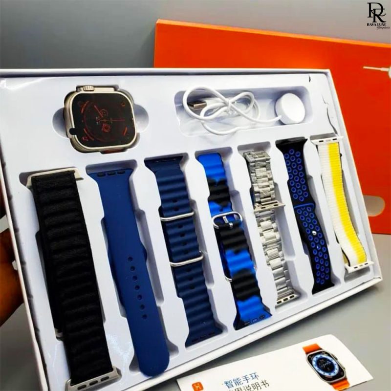 ULTRA 7-in-1 Smart Watch – Full Strap Set + Gift Box