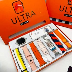 ULTRA 7-in-1 Smart Watch – Full Strap Set + Gift Box