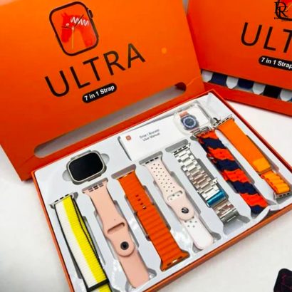 ULTRA 7-in-1 Smart Watch – Full Strap Set + Gift Box
