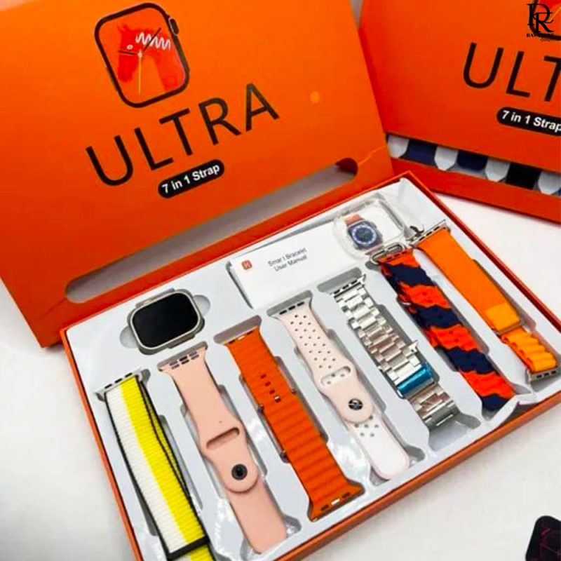 ULTRA 7-in-1 Smart Watch – Full Strap Set + Gift Box