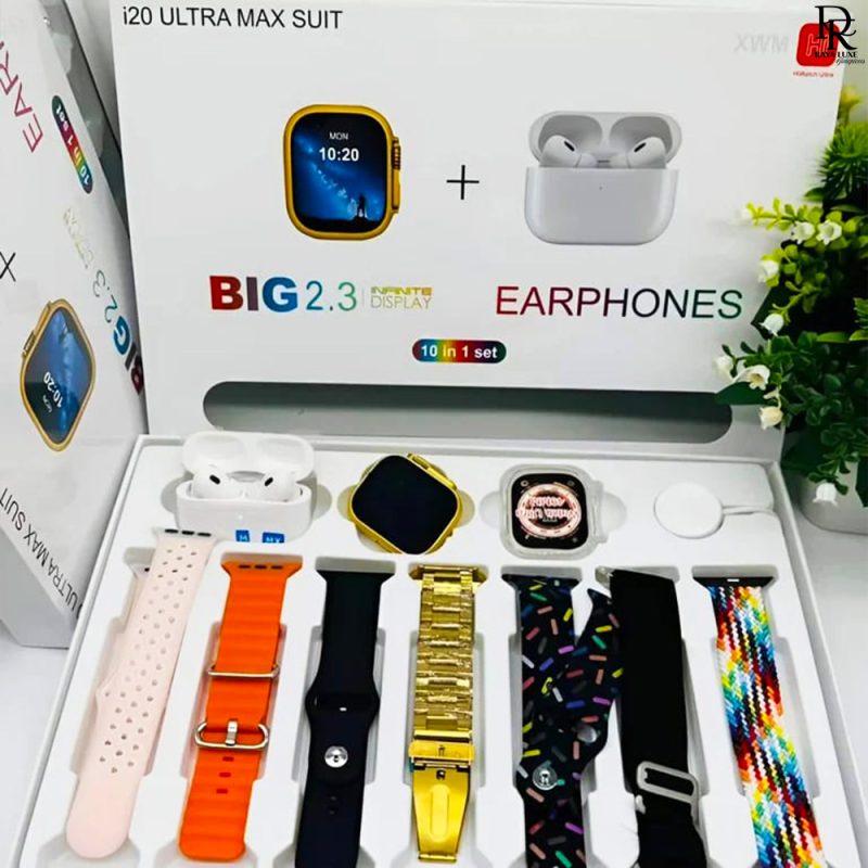 I20 Ultra Max Suit – Smart Watch + 7-in-1 Accessory Pack