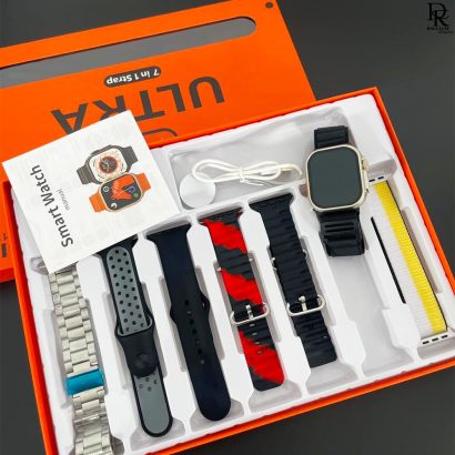 ULTRA 7-in-1 Smart Watch – Full Strap Set + Gift Box