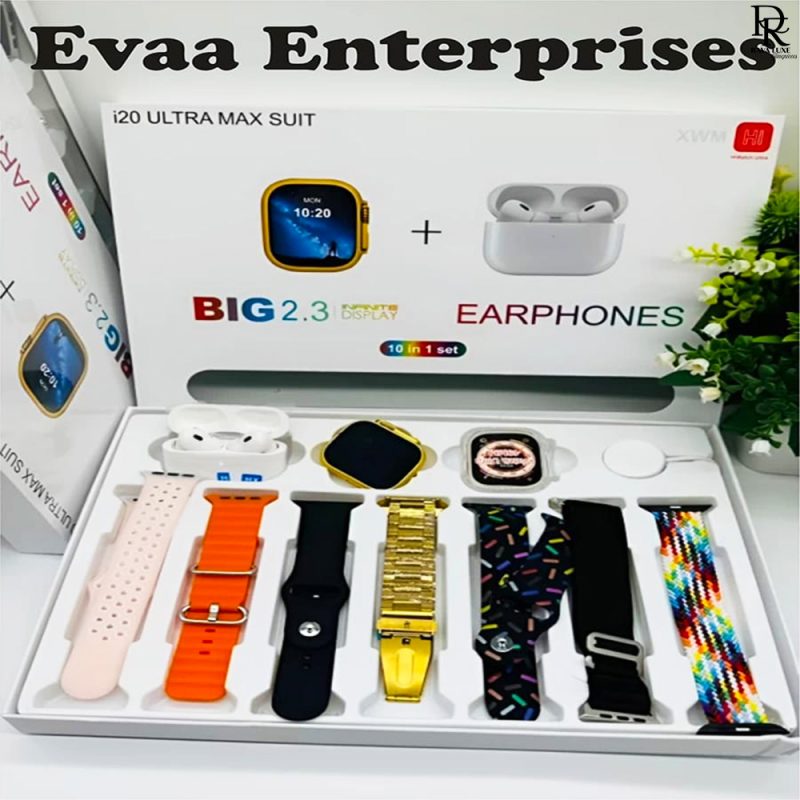 I20 Ultra Max Suit – Smart Watch + 7-in-1 Accessory Pack