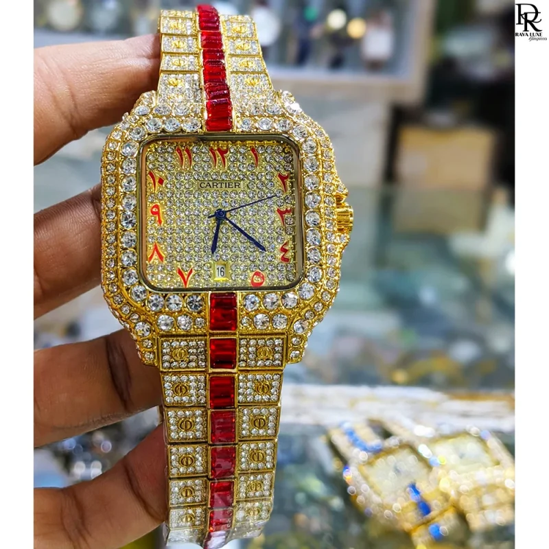 Cartier Square – Full Diamond Luxury Watch