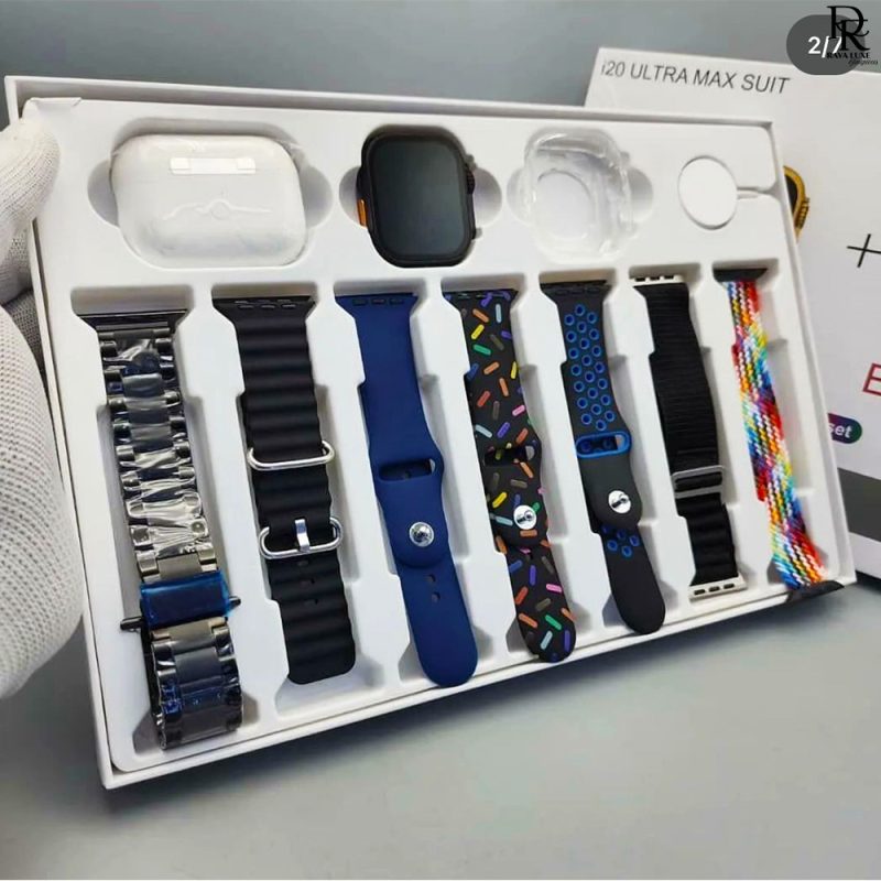 I20 Ultra Max Suit – Smart Watch + 7-in-1 Accessory Pack