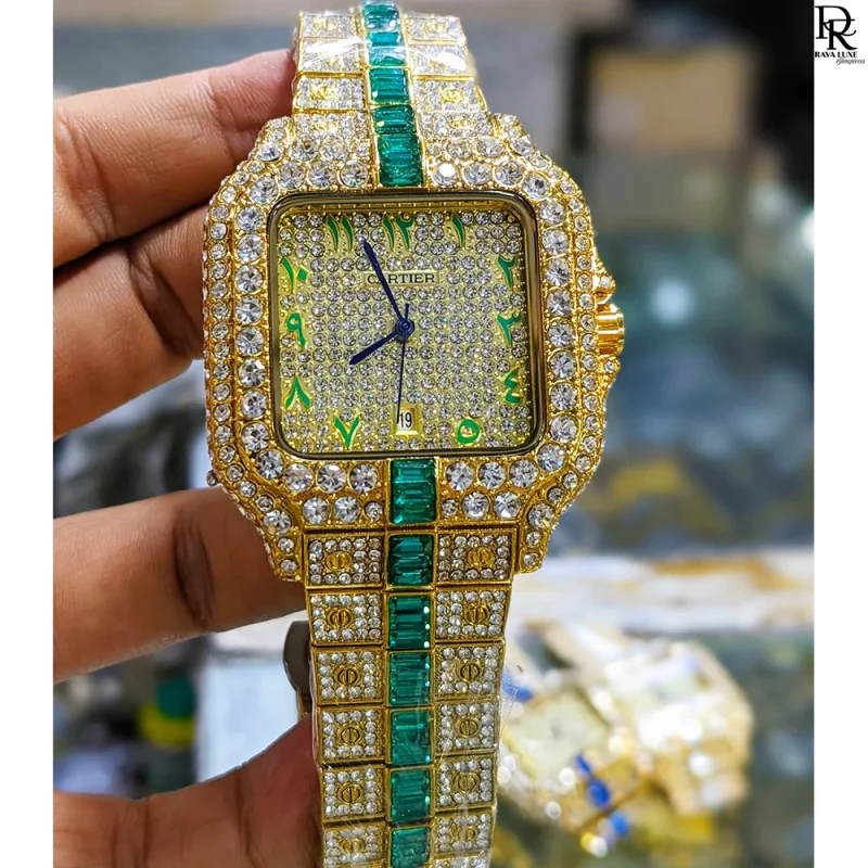 Cartier Square – Full Diamond Luxury Watch