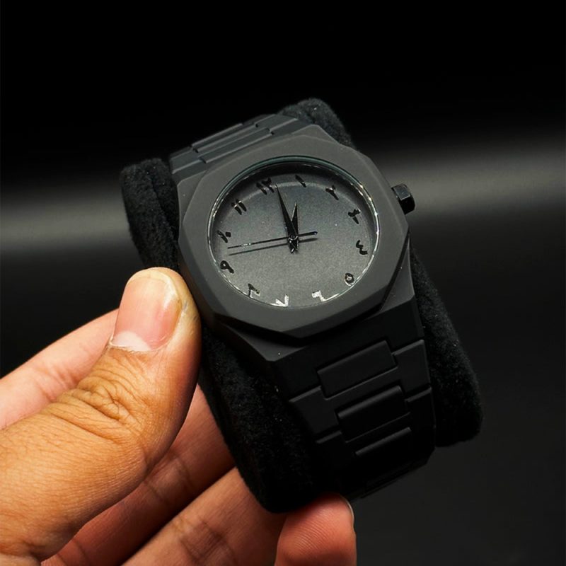🖤 Arabic Black Dubai Watch